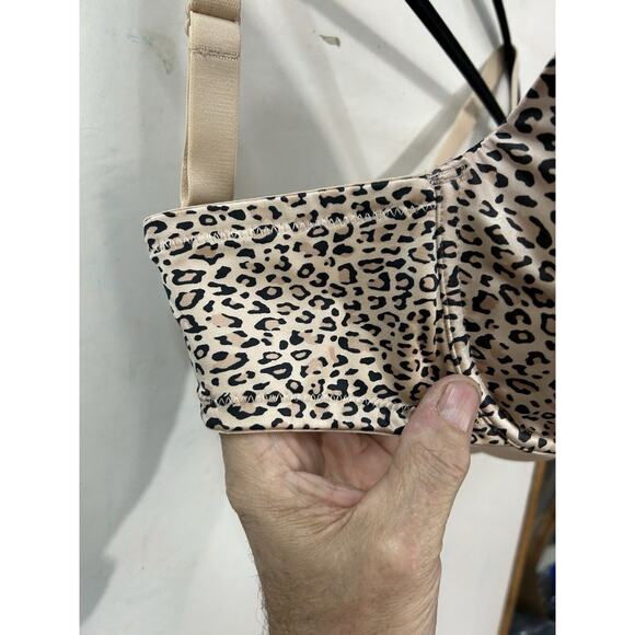 Playtex Secrets Plunge Underwire Bra Size 40DD Style 4139 Leopard MobWife - Picture 3 of 8